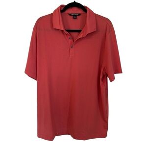 Mercer+Mettle Men’s Short Sleeve Stretch Red/Orange Jersey Polo Size XL GUC